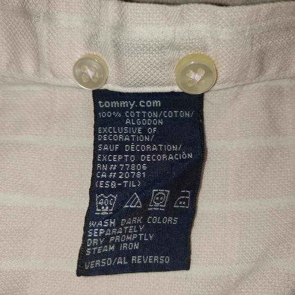 TOMMY HILFIGER Light Pink Button Down Shirt Size Medium - Picture 8 of 11